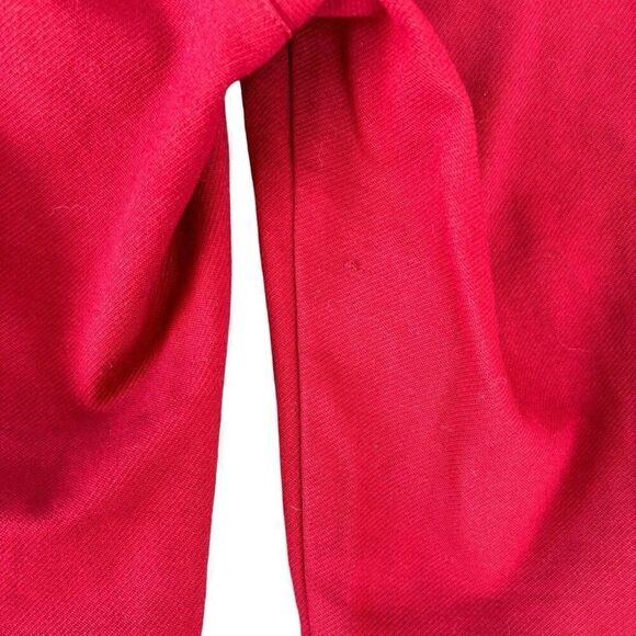 CAbi Ava Trousers Rhubarb Red Maroon Skinny Pants Slacks Pockets Split Cuff Sz 4 - Picture 8 of 8